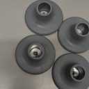 4 PCS Replacement Feet Caps for Bedside Commode Seat, 1-1/8" I.D Rubber Feet Pads Universal Fit Shower Chair, Bath Bench Legs, Toilet Seat Leg Tips Large Suction Cup Feet for Commode Chair