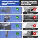 2 x Boat Fender Clips,Pontoon Boat Fender Clips for Square Rail,Quick Release Hangers/Adjustable Boat Bumper for Docking Ideal for Boat Docking (4PCS)