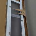 Doggy Door for Sliding Glass Door, Adjustable Height 75 3/5" to 80" Sliding Door Doggie Door Insert with Screen Design, Suitable for Medium Dogs Up to 30 lbs, New