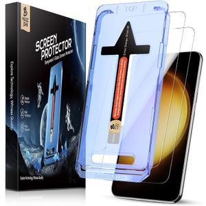 MAGIC JOHN 2 Pack for Samsung Galaxy S23 Plus/ S23+ (6.6 Inch) Screen Protector Tempered Glass, Bubble Free with Auto Dust-Elimination Installation, Anti Scratch, Case Friendly