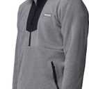 Columbia mens Sequoia Grove Half Zip Fleece (Gray, XXL)