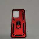 ADDIT S20 Ultra Case, Phone Case for Samsung Galaxy S20 Ultra Case, with Kickstand Ring, Adjustable Stand, Military Grade, Heavy Duty Protection, Shockproof, Anti-Fingerprint, Support Magnet Car Mount, Red