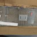 VEVOR Live Animal Cage Trap, 42" x 16" x 18" Humane Cat Trap Galvanized Iron, Folding Animal Trap Cage with Handle for Stray Dogs, Armadillos, Raccoons, Foxes