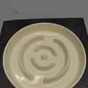 Ceramic 1.6 Cup Slow Feeder Dog Bowl for Medium and Large Breed, 8.2inch Puzzle Dog Food Dish, Anti-Gulping, Stop Bloat, Preventing Choking (Single Bowl-Beige)