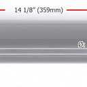 Seat Post - Fito 28.6mm x 350mm Bicycle Suspension Seatpost. Mount Diameter: 22.2mm (7/8") - Black