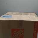 Amazon Basics Executive Desk Chair with Easy Assembly, 275lb Capacity, Oversized Cushion, 29.13"D x 25.2"W x 43.11"H, Ivory Bonded Leather