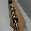 Curtain Rods for Windows 28 to 48 Inches - Aluminium Finials and Brackets - 1 Inch Decorative Window Rods - Adjustable Heavy Duty Curtain Rod - Wall & Ceiling Mounted - Antique Bronze Finish