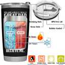 Christmas Gifts for Dad from Daughter, Son, Wife - Dad Gifts for Christmas - Funny Present for Fathers on Birthday, Xmas - Insulated Stainless Steel Tumbler 20oz