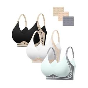 HBselect Jelly Bras for Women No Underwire Comfort Wireless Push Up Bras Seamless Tshirt Bralettes for Women