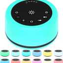 Soother Sleep Sound Machine Night Light White Noise Machine with 30 Soothing Sounds & 12 Color Night Lights for Baby Kids Adults Brown Noise Machine with Timer & Continuous Play for Home Travel Office (Black)