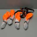 All-Weather Dog Boots with Suspenders  Waterproof, Reflective Shoes Pants, Anti-Skid & Dirt-Proof Paw Protectors for Snowy & Rainy Outdoor Walking, Hiking & Running, Orange, Size 2XL