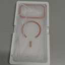 Maledan for iPhone 17 Pro Max Case Clear Orange - Aluminum Camera Frame Magnetic 17 Pro Max Case Fit for Mag Safe, Camera Control, Transparent Military Shockproof Phone Cover for iPhone 17 Pro Max