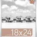 MCS Foundation 18x24 Poster Frame Traditional Silver, Vertical & Horizontal Wall Hanging Large Picture Frame for Photos, Posters & Art Prints (1-Pack)