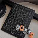 2 x Halloween Airbrush Stencils Nail Sticker, Skull Ghost Bat Nail Art Stickers Nail Stencils Decals, Holiday Design Hollow Nail Guides Decal for Women Decoration DIY Tools 6Pcs (1)