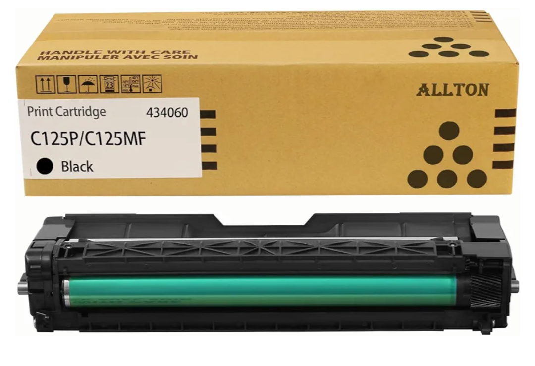 C125 P & C125MF 434060 Black Toner Cartridge Compatible Ricoh C125P Black Toner Cartridge Replacement for Ricoh C125 P & C125MF Printer(1-Pack)