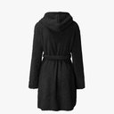 Women's Fuzzy Robe Lightweight Robes Long Sleeves Soft Loungewear Short Bathrobe with Pockets Winter Spa Robes 5XL