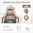LOVEVOOK Laptop Backpack for Women with Pouch Pocket for Large Capacity Cup,15.6 Inch Laptop Computer Bag Travel Backpack Purse,Waterproof Work Business Backpack College Teacher Bags,Beige-Khaki