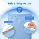Metronic Poly Mailers 12x15.5 100 Pack, Medium Size Shipping Bags for Clothing, Strong Self-Seal Mailers Poly Bags Shipping Envelopes, Thick Mailing Bags Package Bags for Small Business, Light Blue