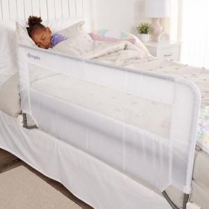 Regalo Swing Down Toddler Bed Rail Guard, NO Tools Required, Bed Rail for Toddlers with Patented Gap Guard, Toddler Bed Rail, Fits Twin, Full & Queen Beds, Bed Safety Rail for Kids Bed, 43 Long, 43 X 1 X 20 Inches