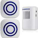Motion Detector Sensor Alarm, SiegenPro Driveway Alarm Wireless, Home Security Business Motion Sensor Alarm Indoor Outdoor Weatherproof (2 Receivers and 1 Sensor)