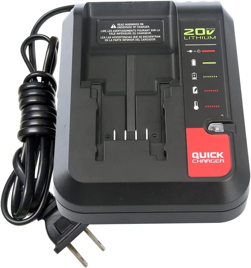 PCC692L Replace Porter Cable or Black and Decker 20V MAX Lithium Battery Charger Pcc692L LCS1620 LCS1620B LBXR20CK BDCAC202B PCC691L Compatible with Battery PCC680L PCC681L PCC682L PCC685L