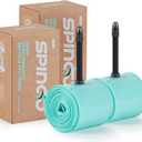 2-Pack SPINGO Inner Tube MTB 26inch / 27.5inch / 29inch TPU Inner Tubes for 1.5-2.1/2.2-2.5 MTB TPU Bike Tube with 48mm Schrader/Presta Valves Lightweight Mountain Bike Spare Tire