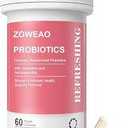 ZOWEAO Women's Dally Probiotics with Cranberry and Ashwagandha 60 Veggie Capsules. Pack of 2 BBD: 10-29-27