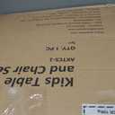 Asweets Kids Table and Chair Set,4 in 1 Toddler Desk with Storage Drawer,Wooden Activity Table for 2 in 1 Detachable Tabletop,Bookshelf,Suitable for Classroom,Home,Nursery,Playroom (Natural White)