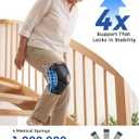 Medical-Grade Knee Brace for Women & Men,[Adjustable V-Straps & Anti-Slip] Knee Support with Side Stabilizers for Knee Pain,Meniscus Tear,ACL,MCL,Arthritis, Patella Stability for Injuries Recovery - L