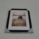 Malden 11x13 Matted Picture Frame - Made to Display Pictures 8x10 with Mat, or 11x13 without Mat - Black
