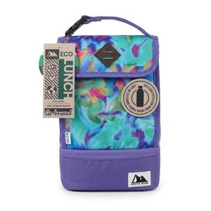 New with tags Arctic Zone Tie Dye Purple Insulated 2 Compartment Lunch Bag