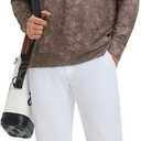 M MAELREG Hoodies for Men Golf Soft Hooded Sweatshirts Dry Fit Lightweight Casual Midlayer Print Mens Hoodies Pullover (L)