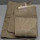 COSY HOMEER 48x20 Inch/30X20 Inch Kitchen Rug Mats Made of 100% Polypropylene 2 Pieces Soft Kitchen Mat Specialized in Anti Slippery and Machine Washable for Home Kitchen,Beige (20"x30"+20"x48")