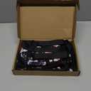 40z Water Bottle Carrier Bag, Neoprene Water Bottle Sleeve with 4 Pocket, Sport Water Holder with Paracord Handle and Shoulder Strap for Walking Hiking Camping Gym (04.Black Flower)