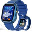 Wiszodet Kids Waterproof Smart Watch Boys Gift Age 3-12 with 39 Game HD Touch Screen Music Player Video Camera Pedometer Alarm Clock Birthday Gift for 6 7 8 9 Year Olds Blue