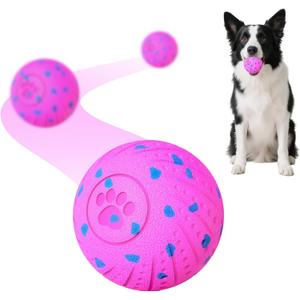 2-in-1 Interactive Dog Ball Toy for Aggressive Chewers, Automatic Moving & Bouncing E-TPU Dog Ball, Smart Pet Toy with Motion Sensor, USB-C Rechargeable Enrichment Toy for Dogs
