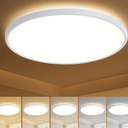 TALOYA 18 Inch Flush Mount Led Ceiling Light Fixture 5 Color Temperature Settings Round Surface Mounted Fixture Dimmable Ultra Slim Ceiling Lamp for Living Room