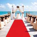 Red Carpet Runner for Party 100 GSM Felt Non-Woven Fabric Runway Carpet for Event, Aisle Runner for Wedding Ceremony Hollywood, Movie Theme Rug Party Decor (Red, 2 X 30 Ft)