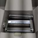 Fantes Double Cutter Classic Pasta Maker, Hand-Crank Noodle Press with Adjustable Thickness Settings for Fresh Homemade Pasta, Dumplings (Chrome)