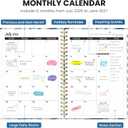4 x ZOTIA Planner 2026-2027 Jul 2026-Jun 2027 Academic Monthly & Weekly Planner, A-Watercolor Petal