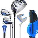 1GoTo-G 6 Pieces Kids Golf Clubs Set - Youth Golf Clubs Junior Set for Boys Girls Includes Stand Bag, 1# Driver, 7/ 8#, 9/ P# Irons and Putter, Blue – Ages 6-8 – Right Hand, 
Golf Club Loft	16 degrees
