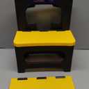 Flottian Folding 2 Step Stools,8" & 17" Dual Heights,Foldable Step Stool for Adults and Kids,Hold up to 300 lbs,Collapsible Step Stool for Kitchen Bedroom Office Bathroom RV, Yellow