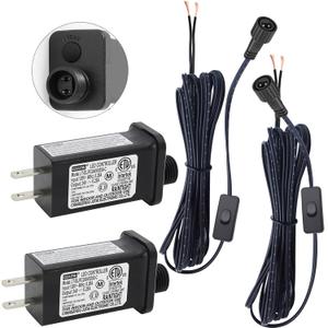 30V 9W 8 Mode Light CZJUTAI JT-EL/FC300V0300-C 30V9W LED Transformer Class 2 Power Supply with 8 Modes, Memory & with 1-Click Button Switch on Power Cord- Christmas Lights, Net Lights. [Z89E]