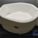 Baby Ball Pit 35.4" Soft Round Memory Foam Ball Pits NOT Included Balls Indoor Outdoor Playpen for Babies Toddlers Kids Great Gift for Girls Boys, White