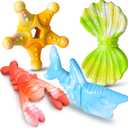 KXK Durable Dog Chew Toys for Aggressive Chewers Large Medium Small Breed, Tough Dog Toys for Large Medium Small and Puppies Teeth Cleaning, Pet Toy with Durable Nylon (New-4 Pack)