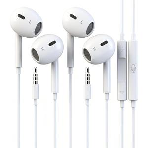 2 Packs Wired iPhone Earbuds Headphones 3.5mm Earphones with Microphone & Built-in Remote Compatible for iPhone, iPad, iPod, Laptop, PC, Android, MP3/4 Most 3.5mm Audio Devices for School