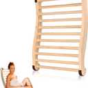 Upgraded Sauna Backrest, Sauna Accessories, S-Shaped Design with Backrest Sauna Chair, with Non-Slip Pads, Ergonomic Design, Suitable for Infrared Sauna Backrest and Barrel Sauna Backrest