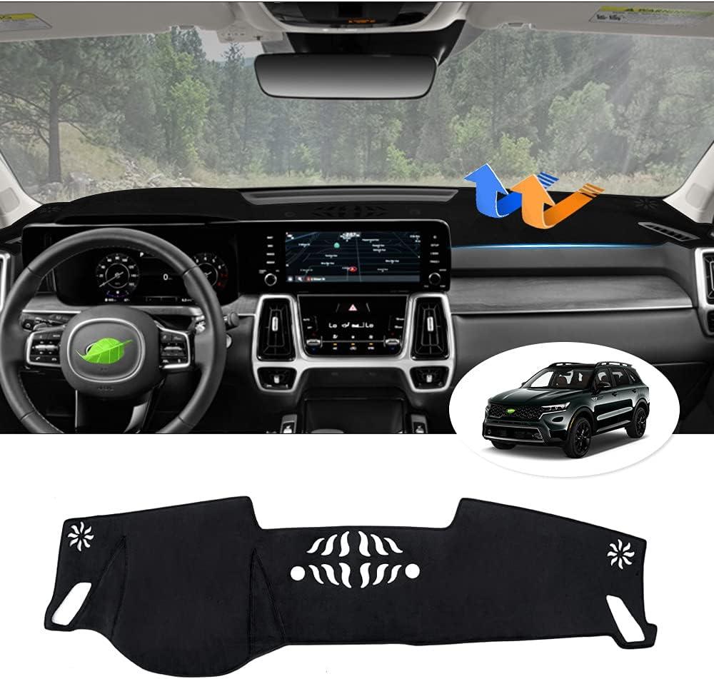 Autorder Dashboard Cover Mat for Kia Sorento 2021 2022 2023 2024 Accessories Dash Cover Flannel Dash Mat Sunshade Glare UV Rays Protector
