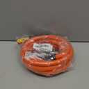 Air Compressor Whip Hose 3/8 Inch x 10 Feet Lead in Hybrid Hose with Fittings, Flexible and Kink Resistant, 1/4" Industrial Quick Coupler and Plug Kit