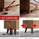X-Protector Furniture Lifter Tool - Premium Furniture Jack Lifter Tool to Lift Furniture Easily - Appliance Lifter with 8.5" Adjustable Height - Ideal Jack to Lift Furniture Easily with Minimal Effort